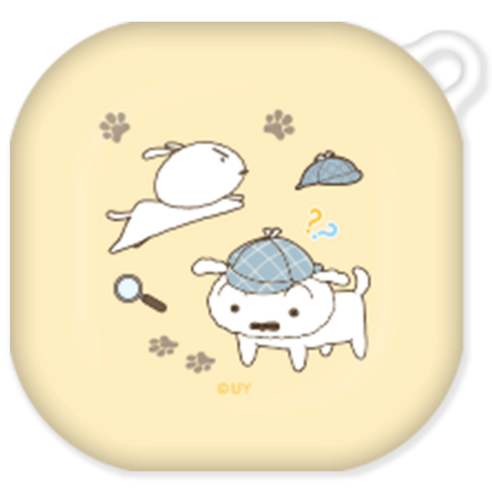 코쿼드 짱구는 못말려 흰둥이 버즈라이브 / 버즈2 하드 케이스, 탐정 흰둥이, 혼합색상