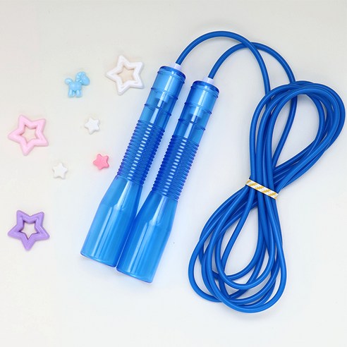 제이에프로프 트윙클 어린이 스피드 줄넘기, 파란색, 1개