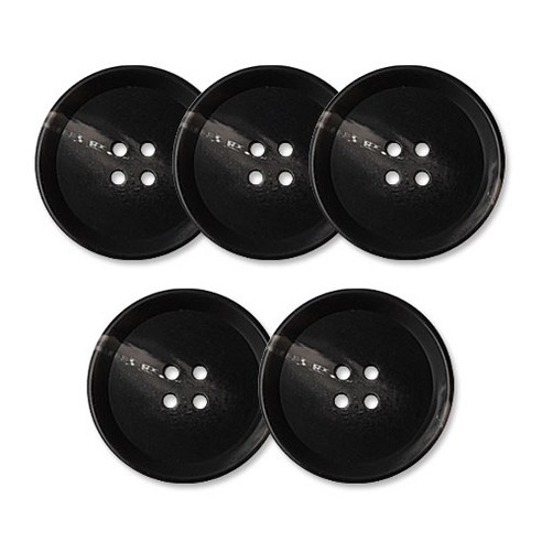 동대문단추왕 고급 무광 코트 가디건 단추 28mm, 플레코, 5개, 블랙 플레코