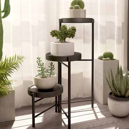 21세기트렌드 인테리어 원형 화분랙 진열대 탐방 화분스탠드