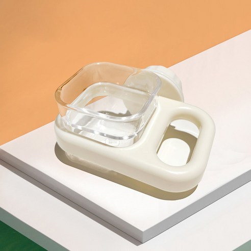 랜보어 앵무새 모이통 급식기 FREE(8.4 x 7 x 4 cm), 화이트, 1개