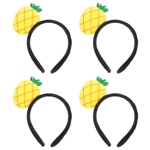 리빙다 과일 머리띠, 파인애플, 4개