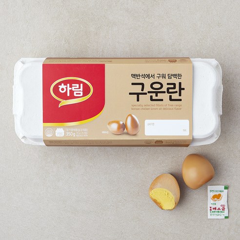 하림 맥반석에서 구워 담백한 구운란 350g, 3개, 10구