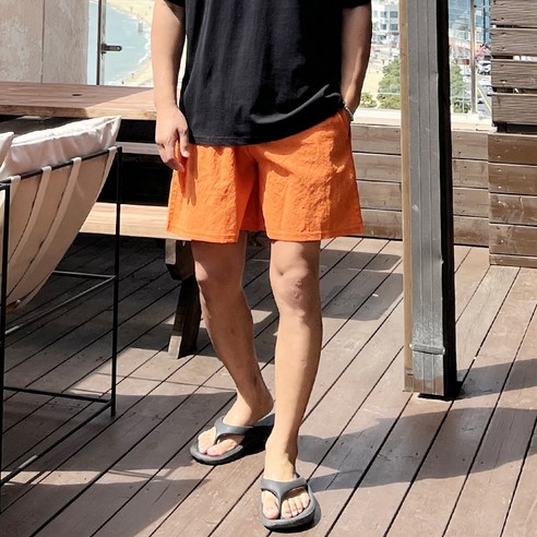 머시따 남성용 바캉스 린넨 파스텔 버뮤다 숏 반바지 팬츠