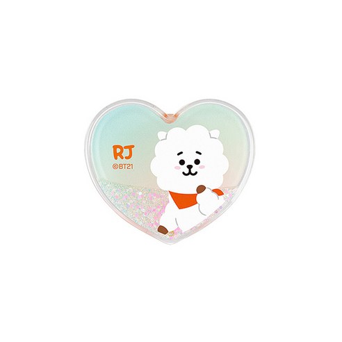 에스투비코퍼레이션 BT21 블링 파티 휴대폰 그립 홀더, 하트 알제이, 1개