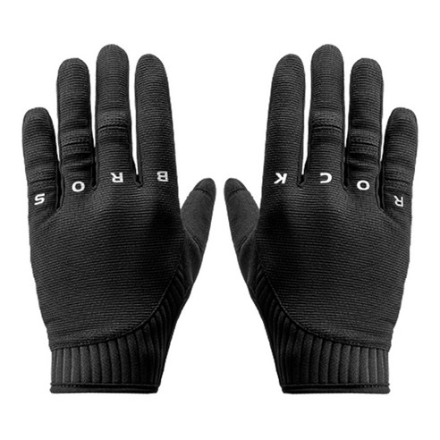 락브로스 라이드브로 아웃도어 스마트폰터치 자전거장갑 S777BK, 블랙, 1개