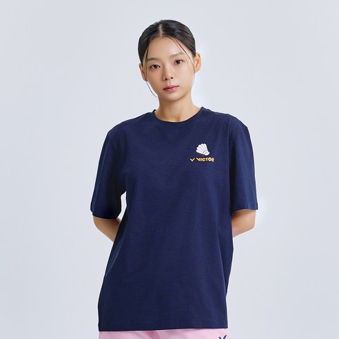 빅터 피기 크루 오버핏 배드민턴 티셔츠 VT25ATS008U