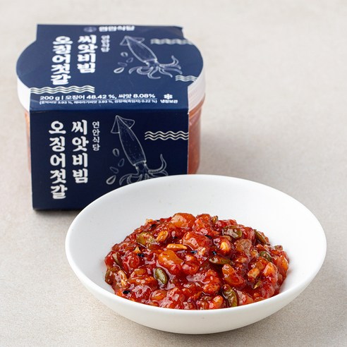 연안식당 씨앗비빔 오징어젓갈, 200g, 1개