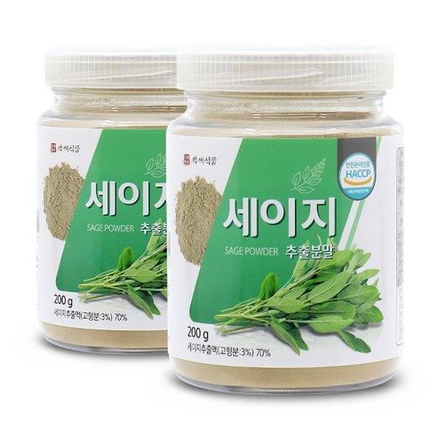 백세식품 세이지 추출분말, 200g, 2개