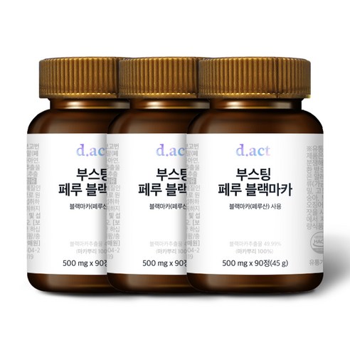 디액트 부스팅 페루 블랙마카, 90정, 3개