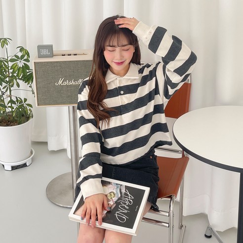 어셩용 토크 단가라 티셔츠