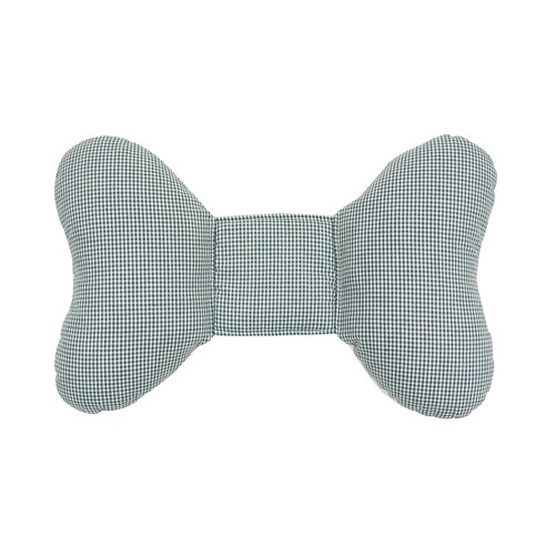 유모차 카시트 나비 뉴 선염체크 유아 목쿠션, 그린