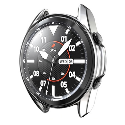 디씨네트워크 스마트워치 TPU 커버 케이스 41mm, 실버