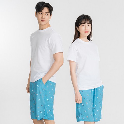 디노바시 남여공용 그린인견 주머니 파자마 바지