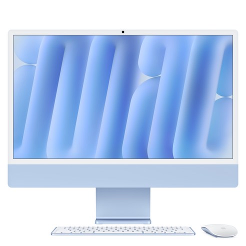 Apple 아이맥 24 M6칩, 블루, M6 10코어, 10코어 GPU, 16GB, 256GB, 스탠다드 글래스