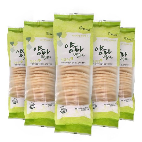 마시뜨레 양파 스낵 뻥과자, 100g, 5개