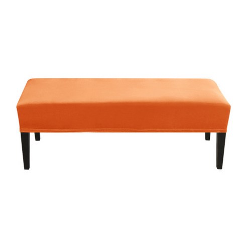 무지무지 피아노 의자 커버 112~150 x 35~45 x 8~14 cm, 오렌지, 1개