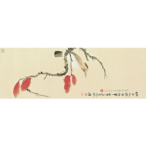 BNP 전통 민화 린넨 방수 테이블러너, 24 스타일 24, 32 x 190 cm