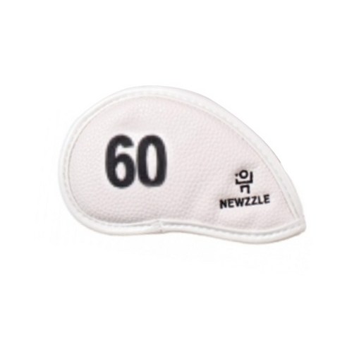 뉴즐 더블사이드 넘버 60도 웨지커버 DBNIRW0001, 화이트