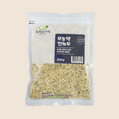 초록숟가락 깐녹두, 500g, 1개
