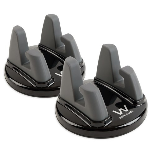 오토반 스마트 퀵 차량용 스마트폰용 거치대, 2개, 그레이