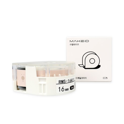 로드메일코리아 MAKEiD 라벨테이프 라벨지 16mm, 루돌프코 패턴(RMS-16A11), 4m