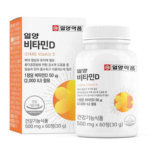 일양약품 비타민D 2000IU 30g, 60정, 1개