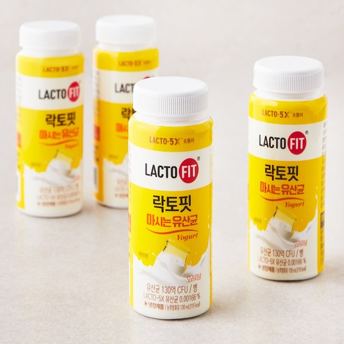 종근당건강 락토핏 마시는 유산균 오리지널 4입, 520ml, 1개