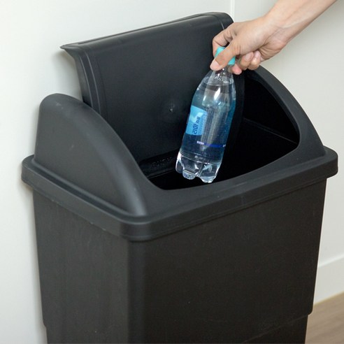 넉넉한 용량으로 삶이 편안해지는 바이굿즈 와이드 종량제 쓰레기통 75L