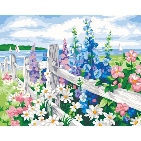 아이엠미니 DIY 별빛 명화그리기 + 광섬유 무드등 세트 30 x 40 cm, 울타리