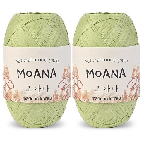 니뜨 모아나 뜨개실 40g x 2p, 118 아보카도, 1개