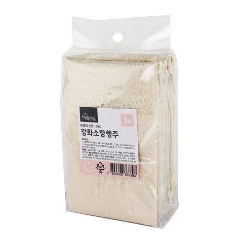 일상에 스며드는 깨끗함, 생활미소 강화 소창 행주