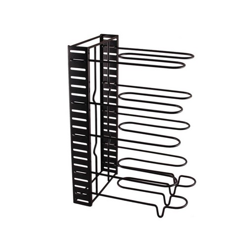 후라이팬정리대 유니즈 후라이팬 냄비 거치대 4단, 블랙 Best Top5