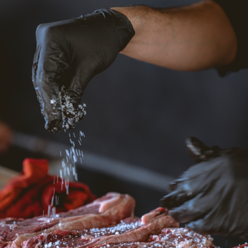 안전하고 위생적인 조리와 다양한 작업에 필수적인 브릭글로 니트릴장갑