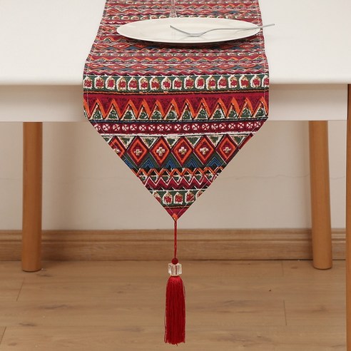 빈테리어 인테리어 포인트 태슬 테이블 러너, TYPE 10, 30 x 200 cm