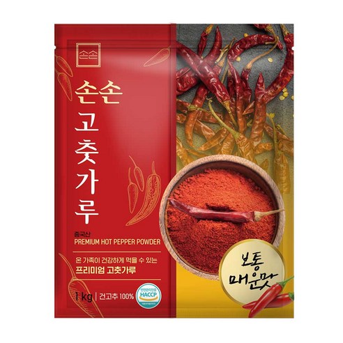 손손 고춧가루 보통 매운맛 1kg 1개