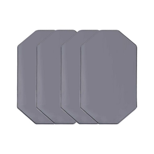 이노타임 논슬립 안심 테이블 매트 4p, 연그레이, 31 x 42 cm