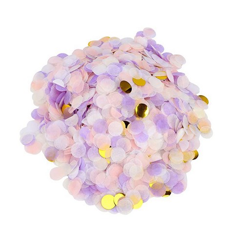 파티공구 원형 컨페티 2.5cm 150g, 라벤다톤, 1개