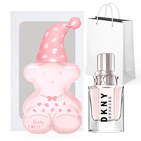 TOUS 베이비 토스 핑크 프렌즈 EDC 100ml + DKNY 스토리즈 EDP 30ml + 쇼핑백 랜덤발송 + 세트박스, 1세트
