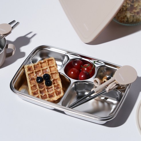 사랑하는 우리 아이를 위한 안전하고 위생적인 마더케이 스테인리스 식판!