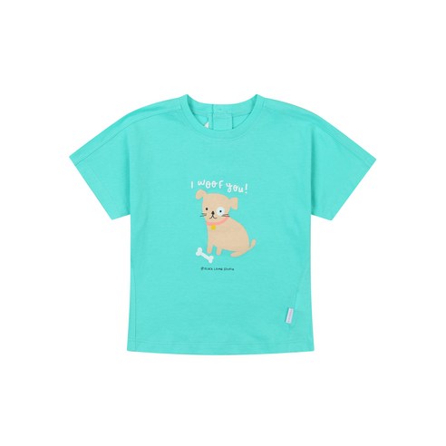 해피랜드 아동용 강아지 반소 티셔츠
