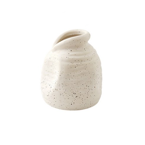 마이데일리 감성 뭉개진 인테리어 세라믹 오브제 꽃병, 6, 1개