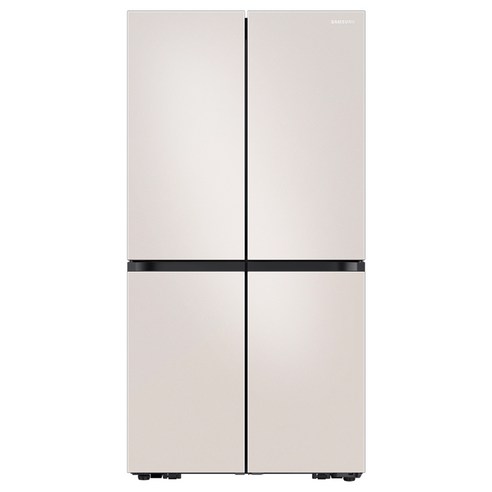 삼성전자 비스포크 4도어 냉장고 메탈 870L 방문설치, 매트 크리미 베이지, RF84C926A4E