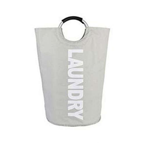 Laundry 패브릭 빨래바구니, 그레이, 1개
