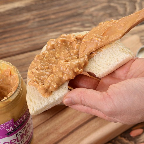 씹는 재미가 살아있는 메이버스 엑스트라 크런키 피넛버터, 아침 식탁을 풍요롭게!