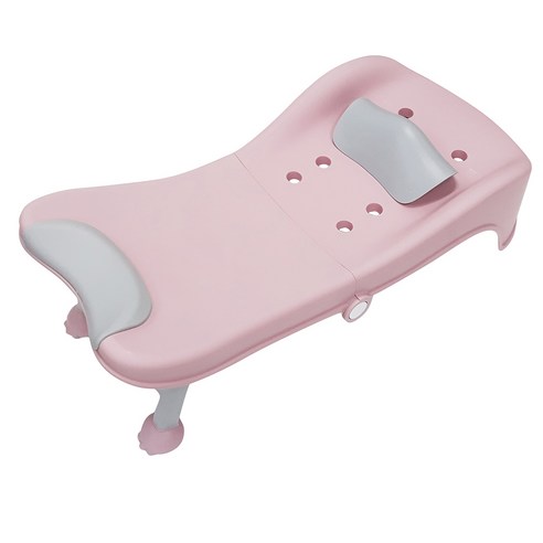 베이비캠프 접이식 아기 다용도 샴푸 체어 Pink는 아기들을 위한 편리하고 안전한 샴푸용 체어입니다.