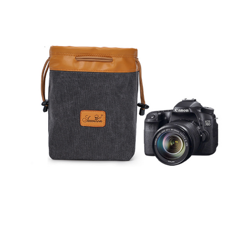 위드 휴대용 방수 카메라 수납 가방, 라이트블랙