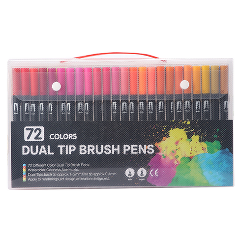 동아피엠에스 DUAL TIP BRUSH PENS, 1개, 36색