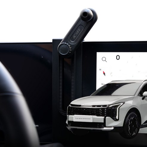 주파집 더 뉴 스포티지 NQ5 차량용 마운트 디스플레이 핸드폰 거치대, 1개, 블랙