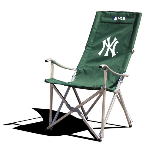 MLB NY양키스 릴렉스 캠핑체어, 카키, 1개